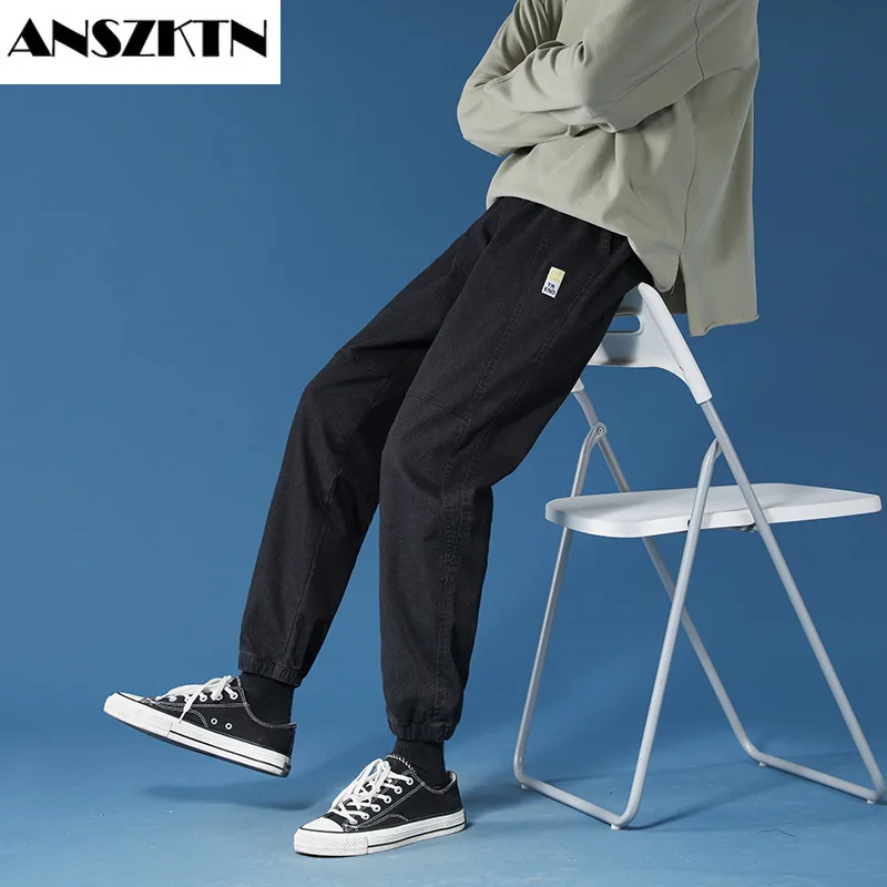Летние повседневные мужские брюки ANSZKTN большого размера увеличение толщины