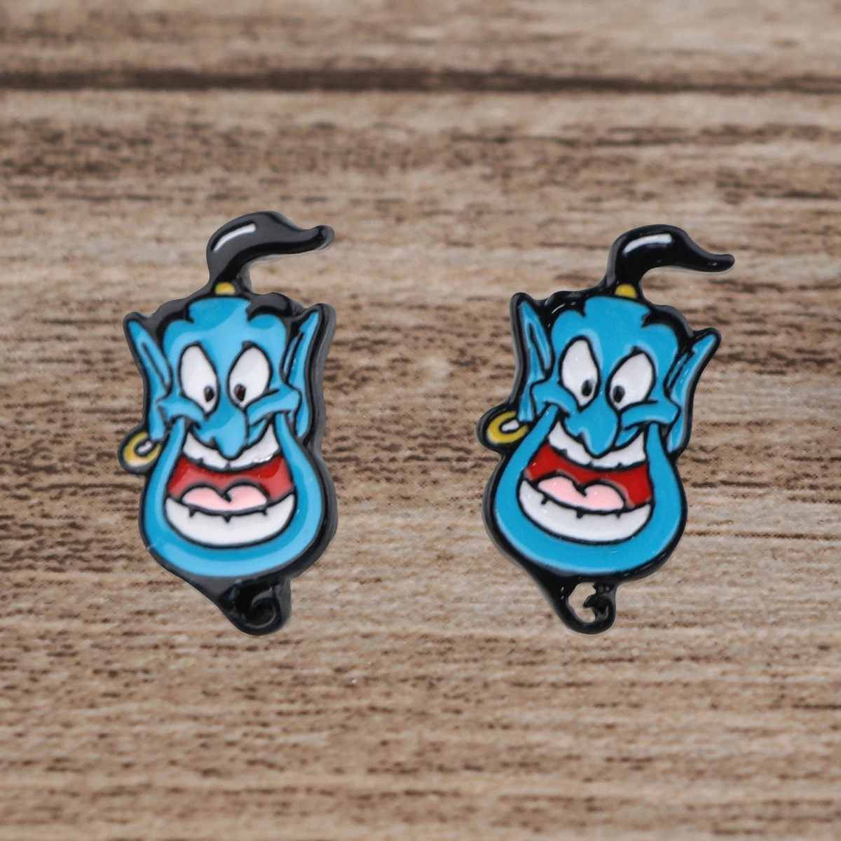 

Aladdin's lamp Mysterious Cool Metal Enamel Earrings For Women Men Earrings Fashion Jewelry Accessories Decorations Gifts