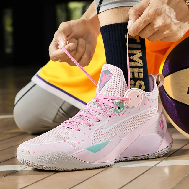 Basketball shoes men brake anti-slip 