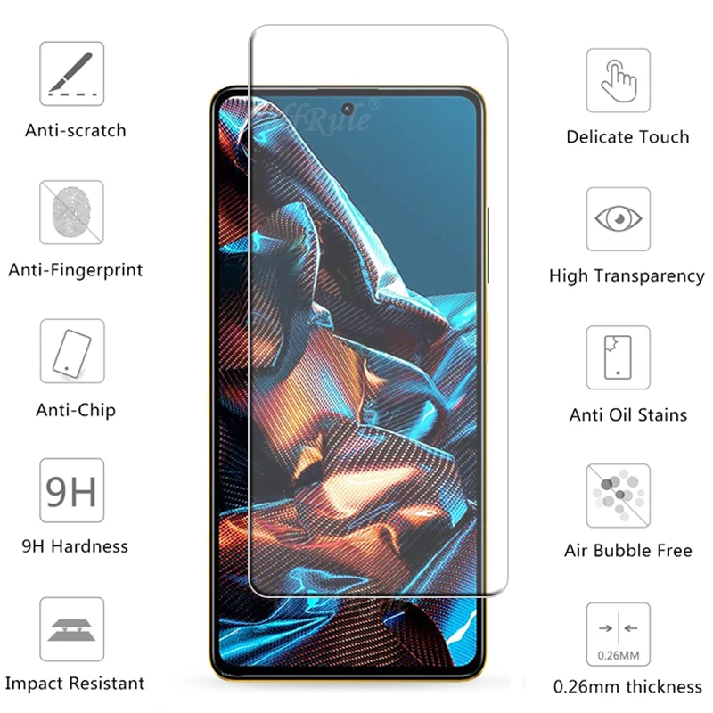 For Xiaomi Poco X5 Pro 5G Glass For Poco X5 5G Tempered Glass Transparent Clear 9H HD Screen Protector Poco X 5 X5 Pro Len Glass
