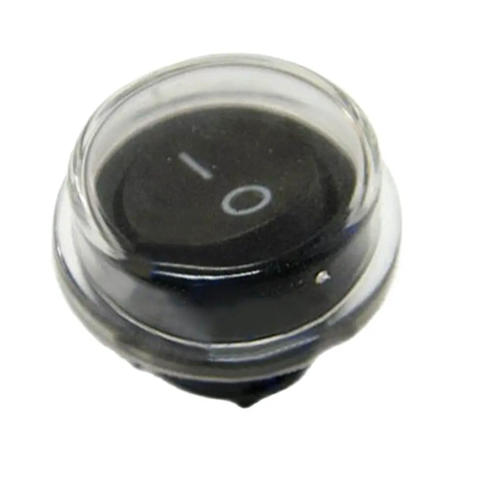 

10Pcs Round Switch Button Cover Rransparent Button Caps Waterproof And Dustproof For Round Switches