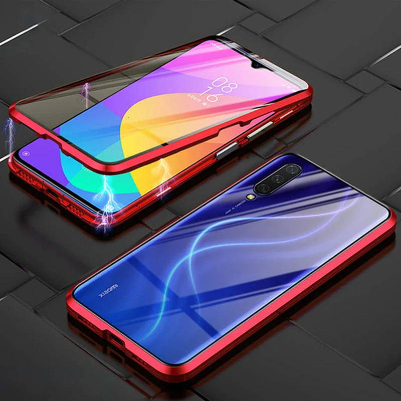 

360 Magnetic Phone Case For Oppo Realme C11 C17 C3I C12 C25 C3 C15 F17 F19 Pro Plus Shockproof Double Full Coverage Glass Cover