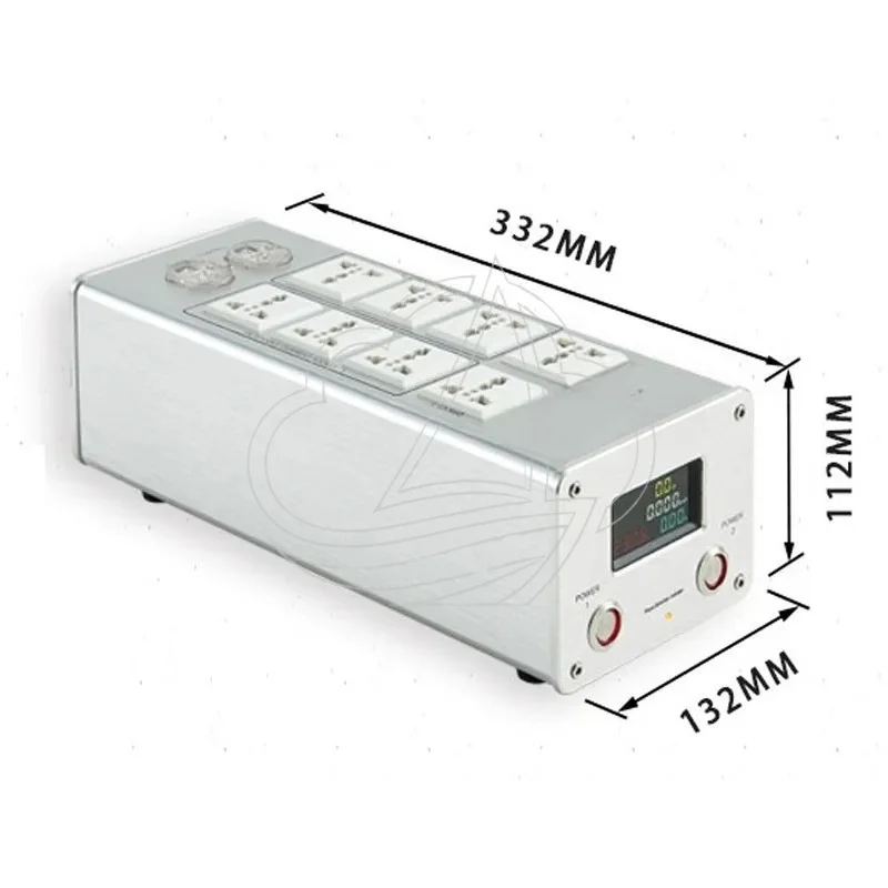 Фото Профессиональный фильтр помех P20 3000W 15A для аудиооборудования с универсальной розеткой и грозозащитой №4