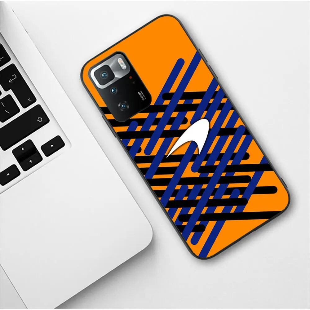McLaren Luxury Car Logo Phone Case For Redmi 9 9A 7A 10 8A 10A 8 Note 11 10S 7 11S Plus POCO X3 Pro Luxury Design Fashion Cover