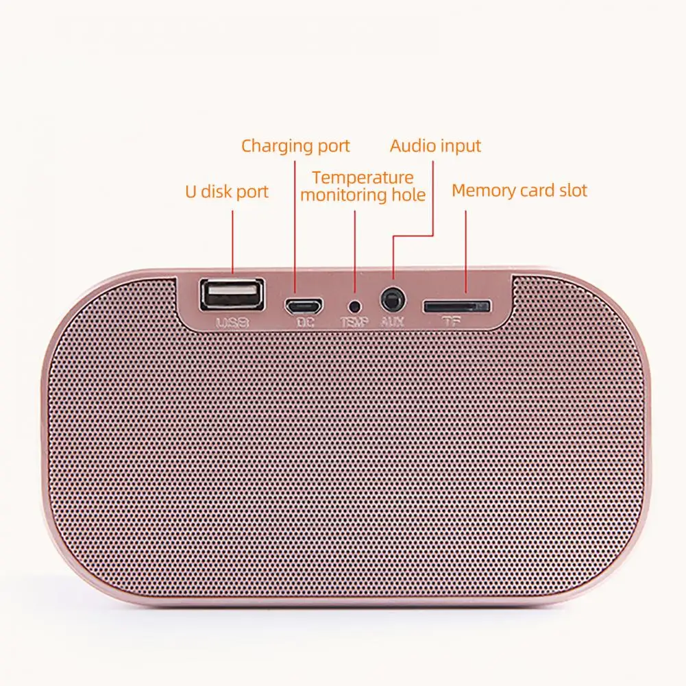 

Rechargeable Fashionable LED Mirrior Design Wireless Sound Box High Fidelity Home/Family, Office, Car, Outdoor