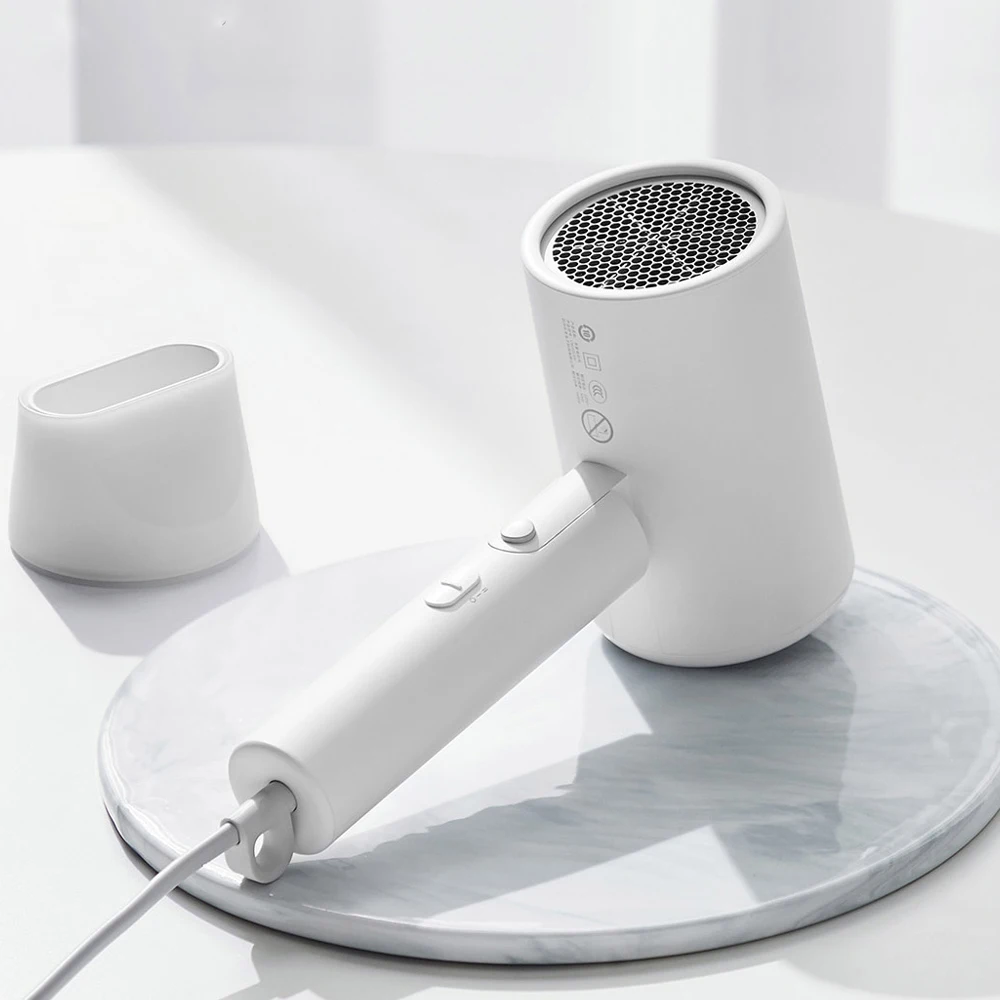 

Портативный Фен Xiaomi Mijia H100 с отрицательными ионами, профессиональный быстрой складной Дорожный фен для волос 1600 Вт, инструмент для ухода за ...