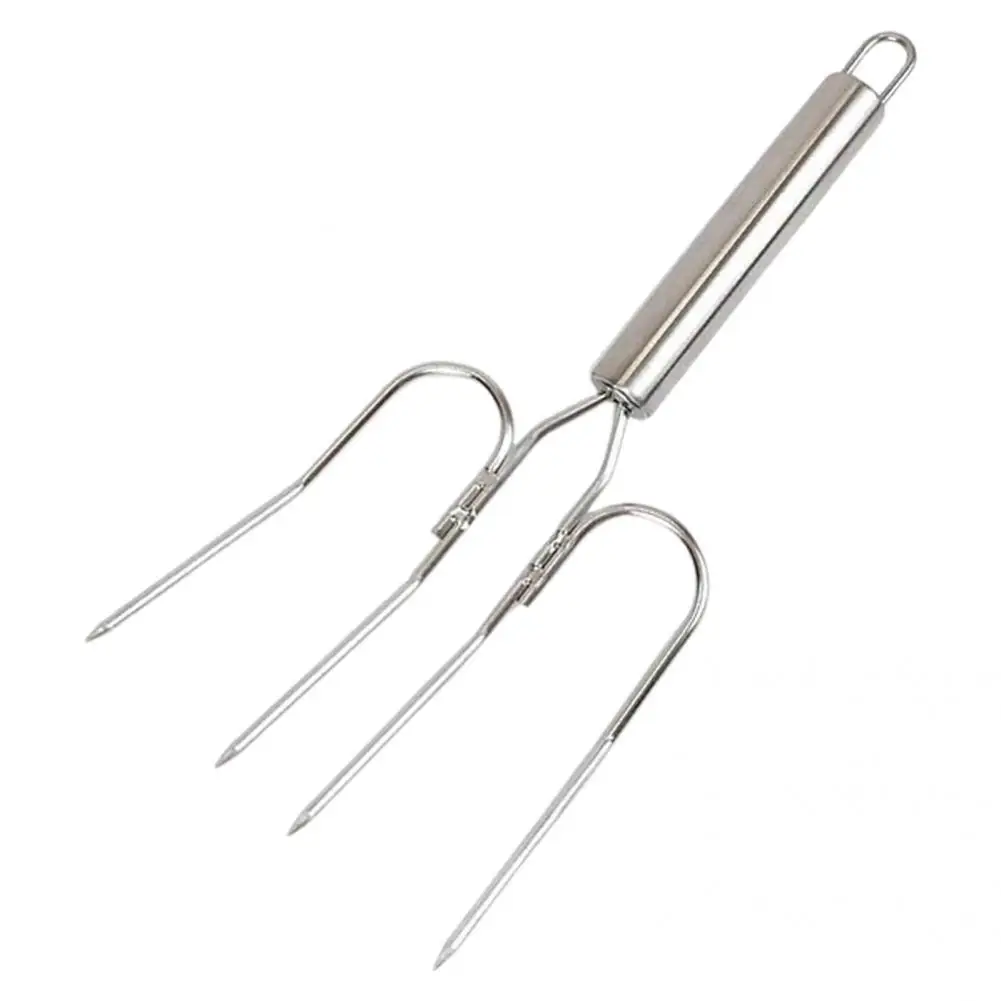 

Turkey Claw Fork Durable Stainless Steel Easy to Use for BBQ Thanksgiving Party Turkey Fork Turkey Lifter Fork