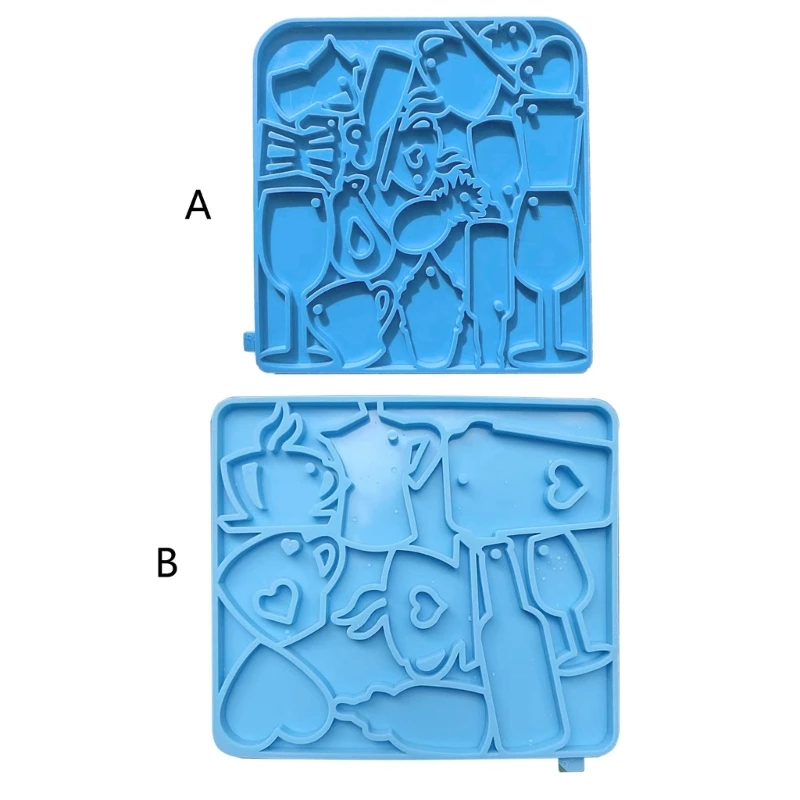 

Halloween Coffee Cup Keychain Silicone Mold Ornament Mold for Valentines Gift