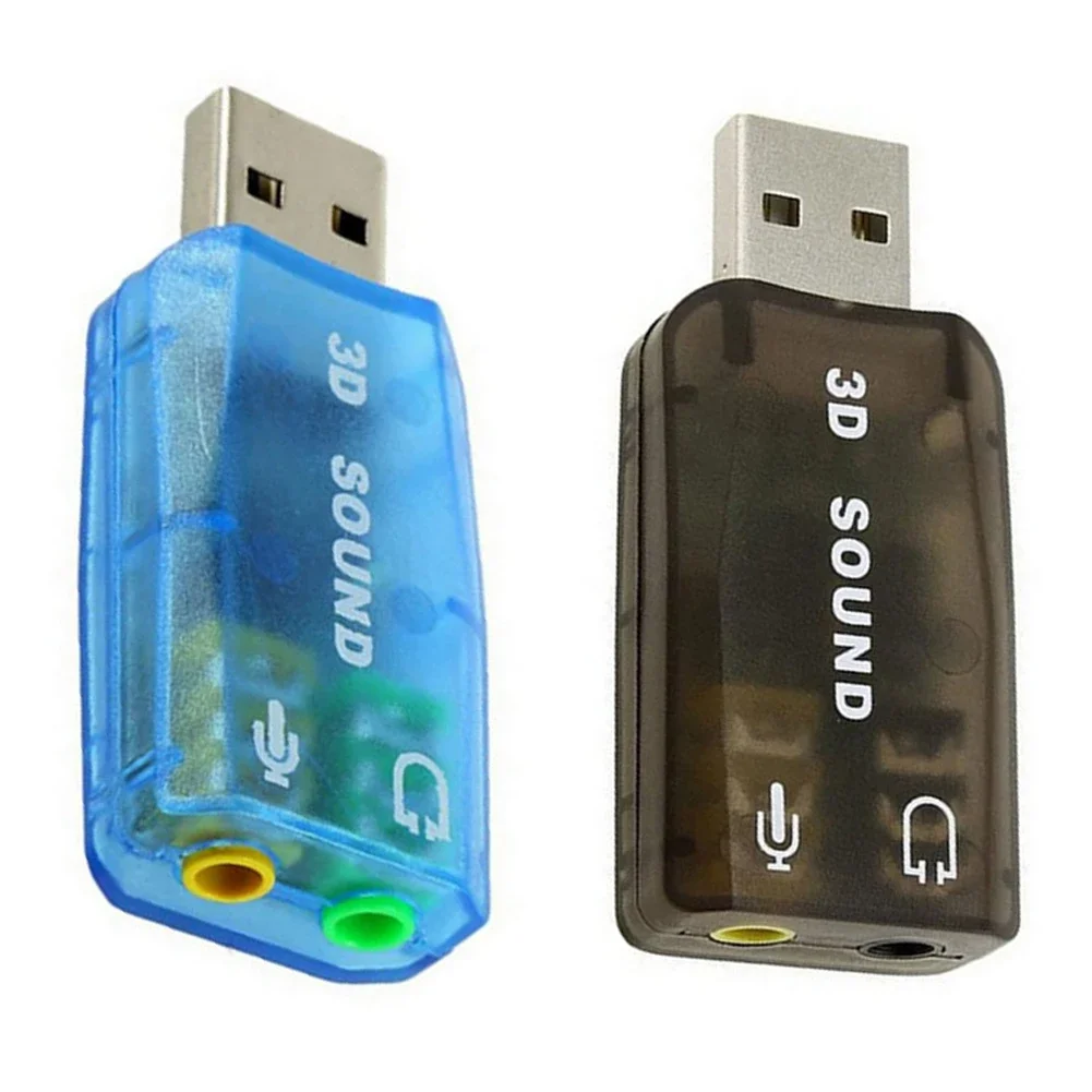Внешняя звуковая карта USB 3 5-канальный интерфейс микрофон и стереонаушники 3D