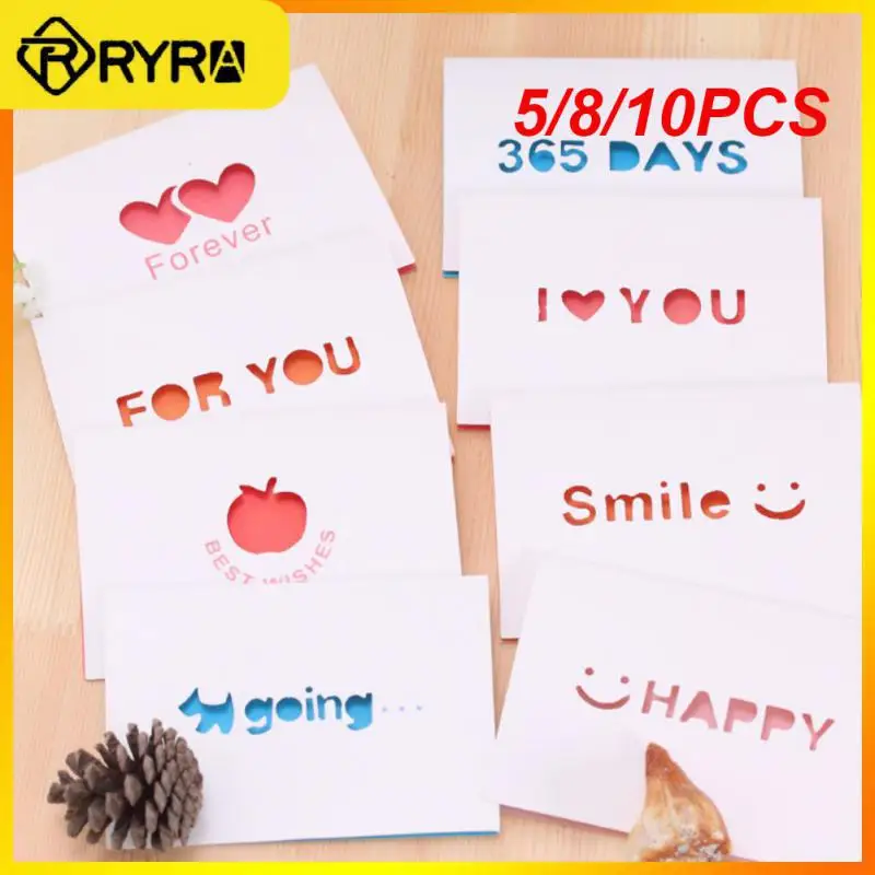 

10 шт., большая открытка «Я люблю тебя»