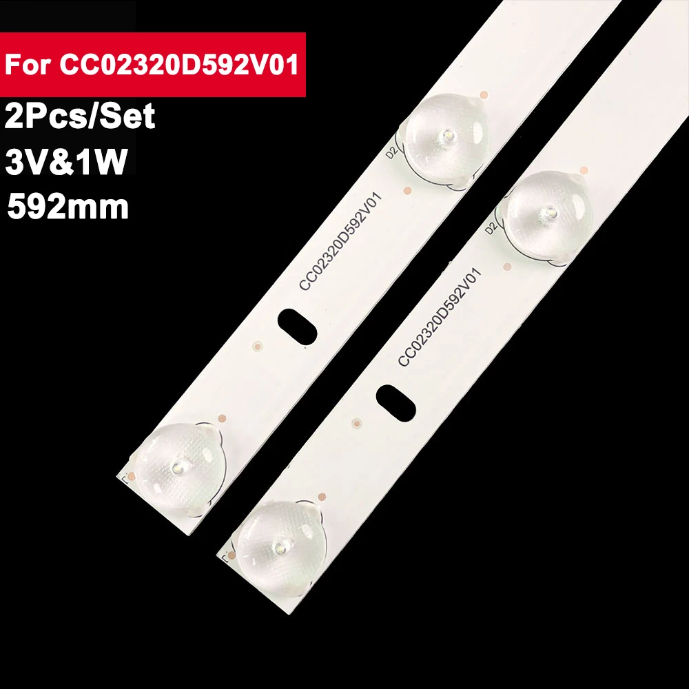

3V1W 592mm backlights led lights strip for TV repair CC02320D592V01/8led CC02320D592V01