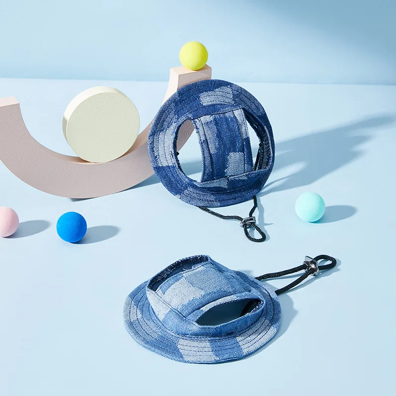 Панама для домашних питомцев с отверстиями ушей Солнцезащитная бейсболка