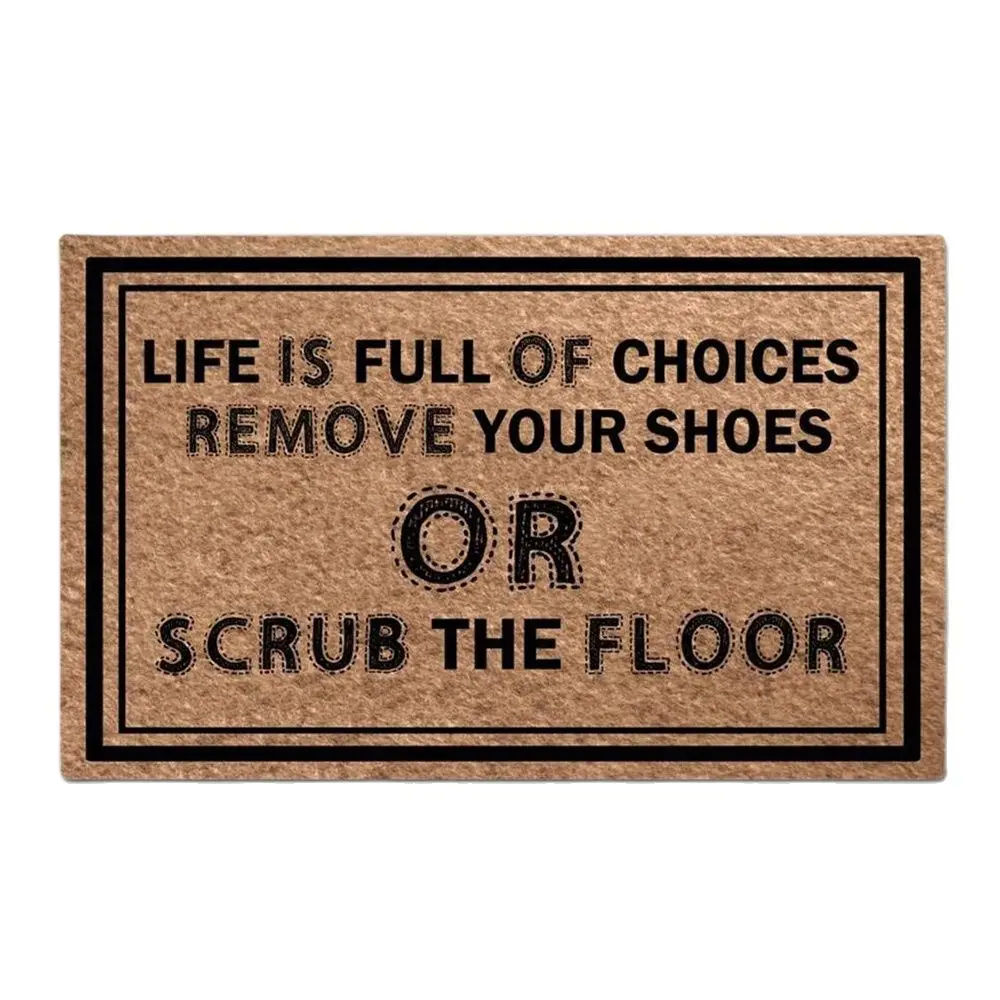 Scrub Funny Doormat Outdoor Indoor Porch Patio Farmhouse Carpet Home Decor Door Mat