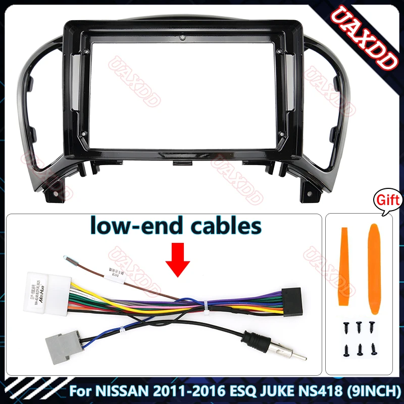 

Для NISSAN 2011-2016 ESQ JUKE NS418 9 дюймов автомобильный радиоприемник Android стерео экраны аксессуары навигация приборная панель кабели рамка canbus