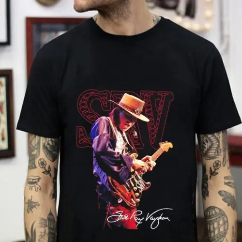 Футболка Stevie Рэй Воган черная все размеры