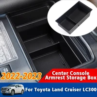 for toyota land cruiser 300 lc300 2022 2023 central console armrest storage box car interior accessories