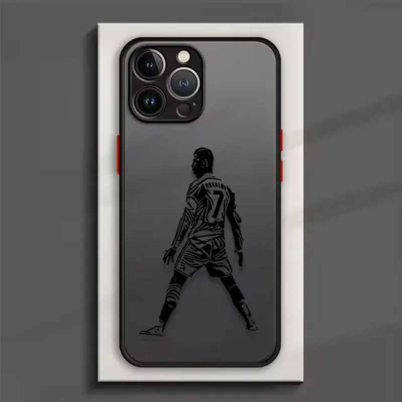 Фото Чехол для телефона Football Star R-Ronaldos для iPhone 17e 17 16e 16 15 14 13 12 11 Mini Pro Air Max X 7 8 6 6s Plus, матовый прозрачный чехол №3