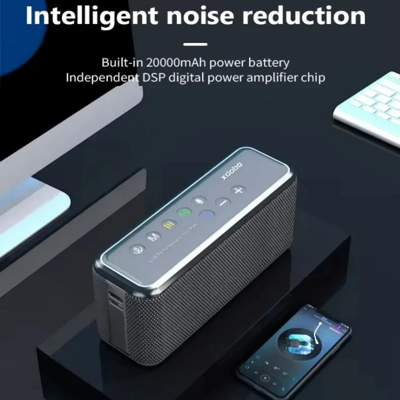 XDOBO X8 MAX 20000 мАч IPX5 TWS/EQ Caixa De Som Bluetooth-динамик Открытый Бумбокс для кемпинга 100 Вт