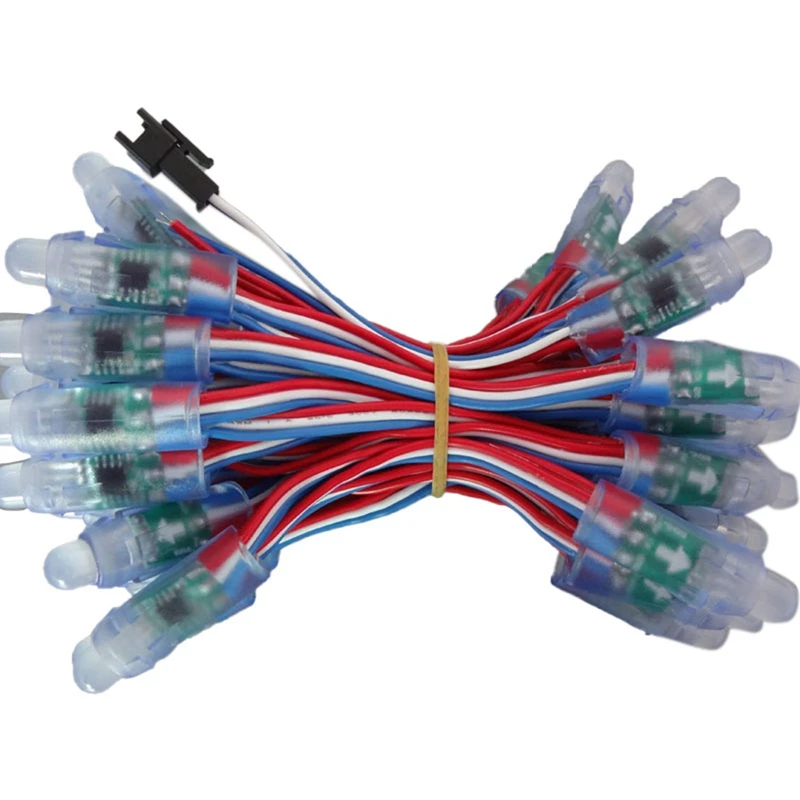 

400 шт. WS2811 Светодиодный Пиксельная строка, рекламная розлива, водонепроницаемая полноцветная перфорированная фотосессия 12 мм DC 5V