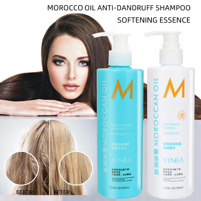 Morocco Dandruff Shampoo and Conditioner Hair Treatment Mois