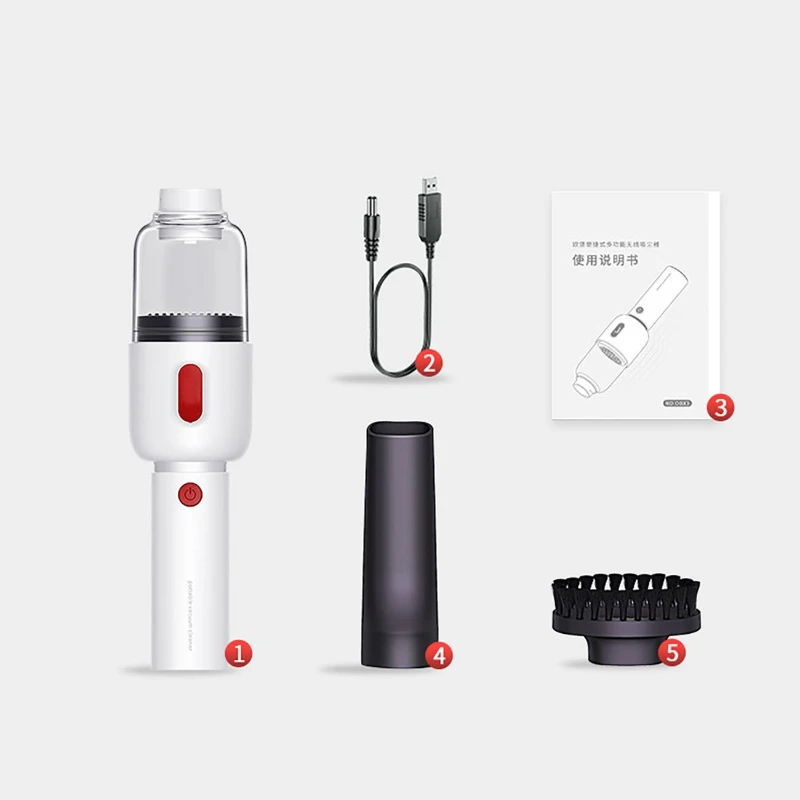 Беспроводной автомобильный пылесос 6000 Па |