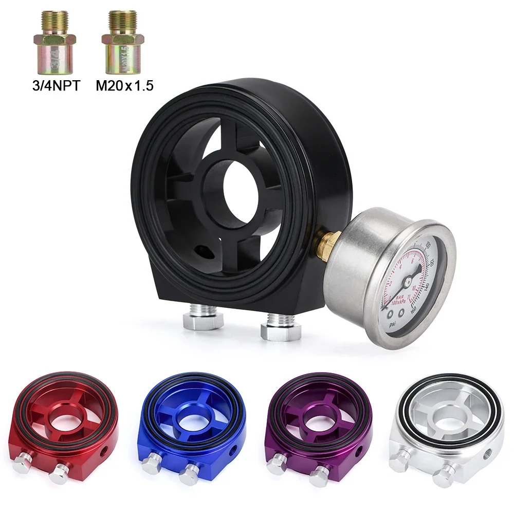 Масляный фильтр Кулер Сэндвич пластина адаптер M20 * 1 5 и 3/4-16 Универсальный для