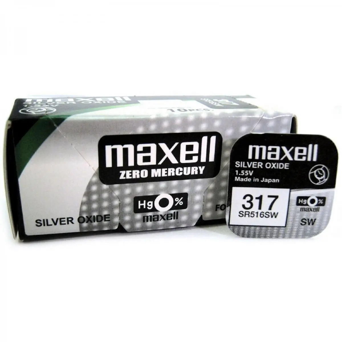 

Boton Maxell batteries original battery silver oxide SR516SW blister 5X Uds