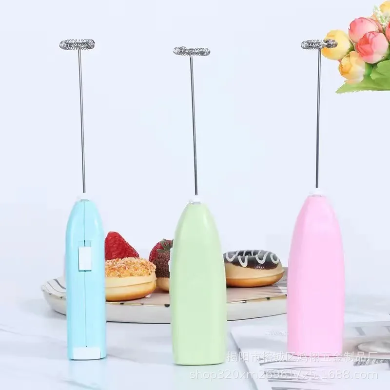 

Mini Electric Coffee Blender Handheld Eggbeater Bubble Drink Stir Bar Creative electric whisk electric coffee mixer milk whisk