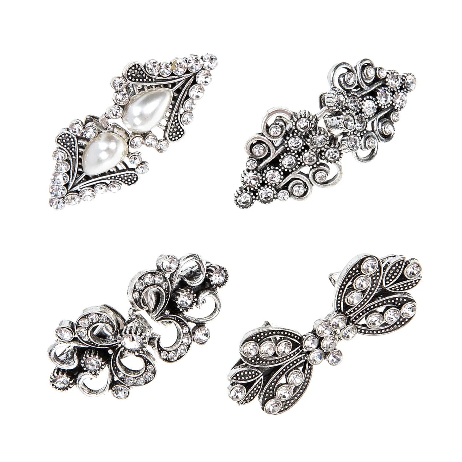 

Sweater Shawl Clip Women Metal Cardigan Retro Brooch Vintage Clothes Flower Dress