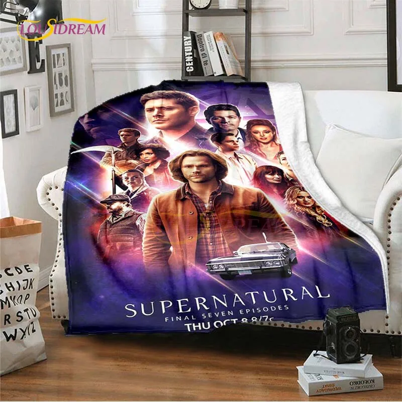Super Natural Throw Blanket Horror Movie Flannel Blankets for Beds Sofas Soft  Decorative Blanket Bedding Decor Home Decoration