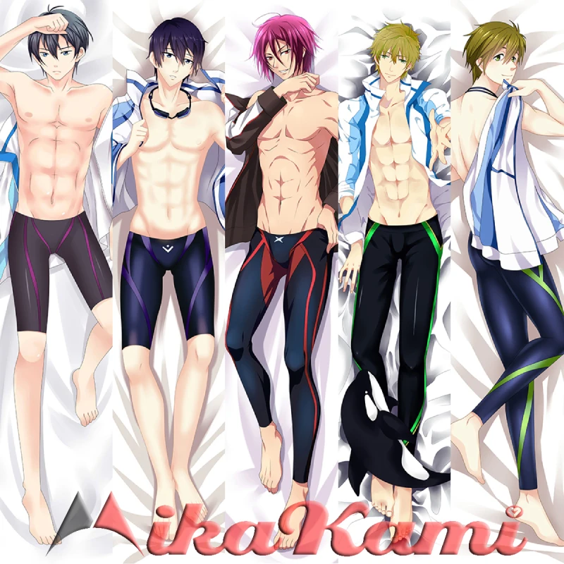 

Бесплатно! Аниме Dkimakura чехол для подушки наназа Haruka Rin Makoto наволочка для подушки для обнимания тела чехол для подушки Otaku домашнее постельное белье Декор подарок