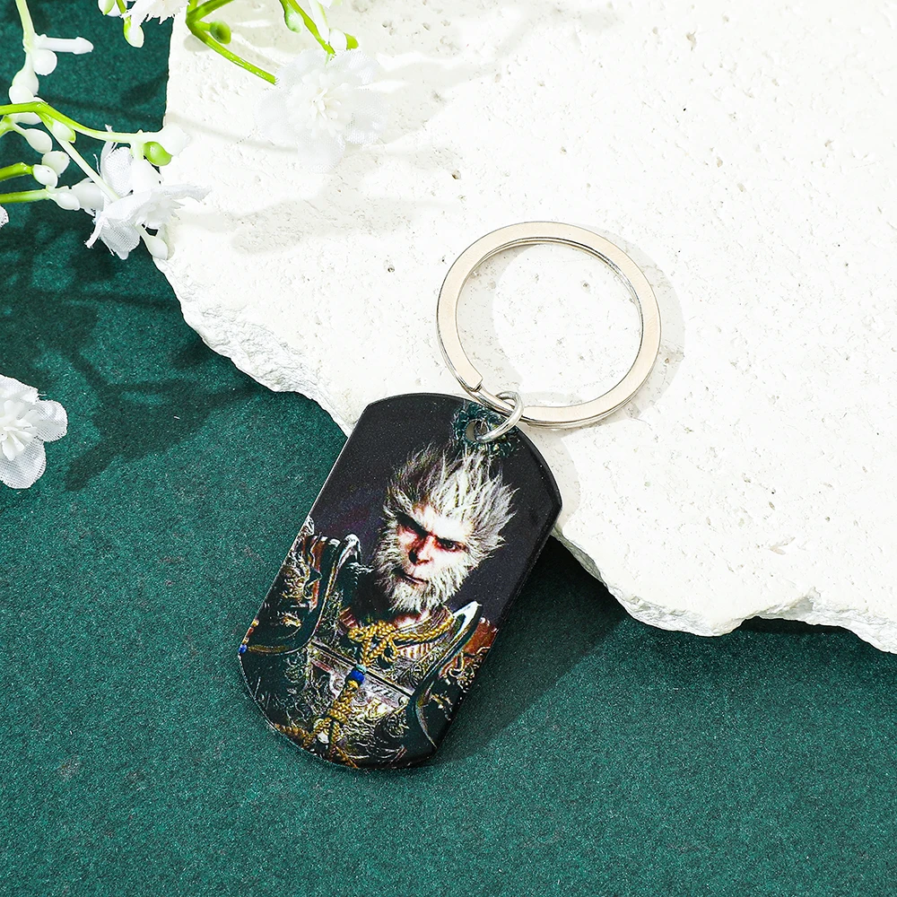 Черный миф: брелок Wukong для собак из нержавеющей стали украшения аксессуары сумок