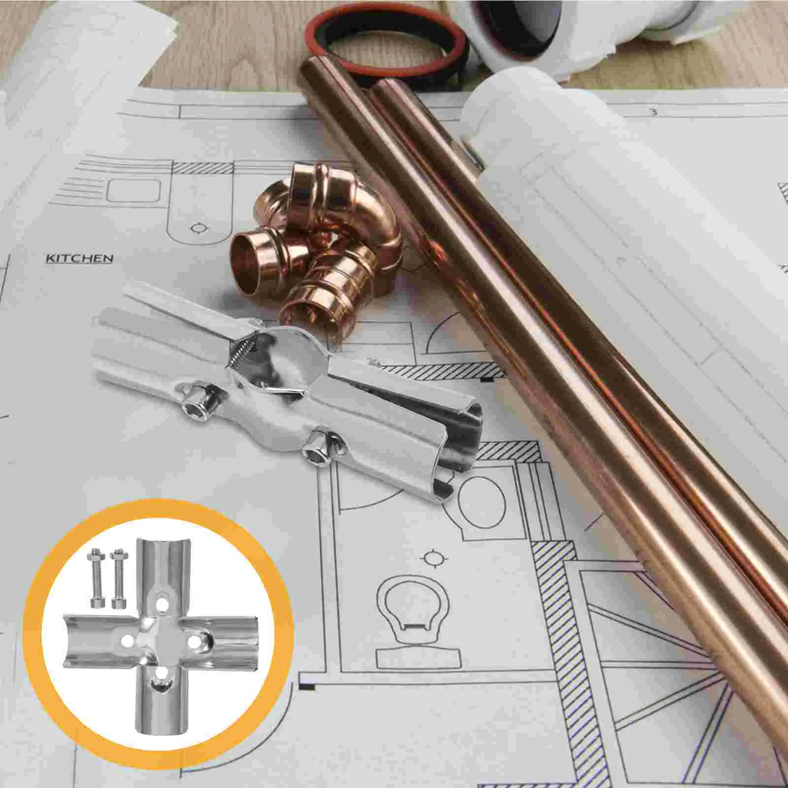 2 шт. фитинги из нержавеющей стали соединитель для забора зажимы трубок сушилка