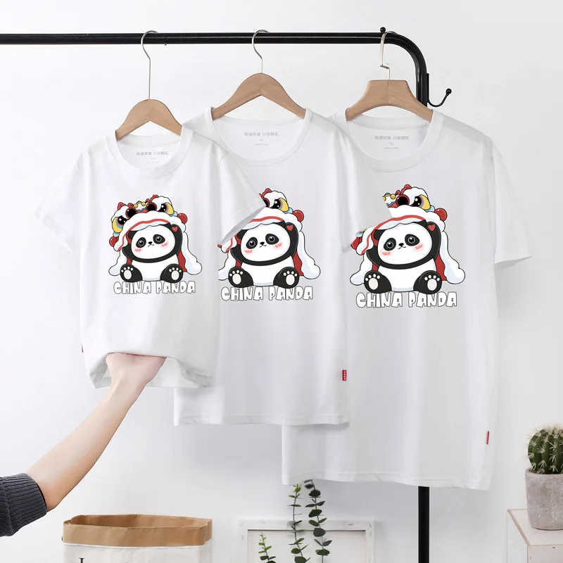 

Футболка для папы, мамы, девочек, мальчиков, семейная Одинаковая одежда, наряды, летняя одежда для взрослых, малышей, детей, с мультяшным рису...