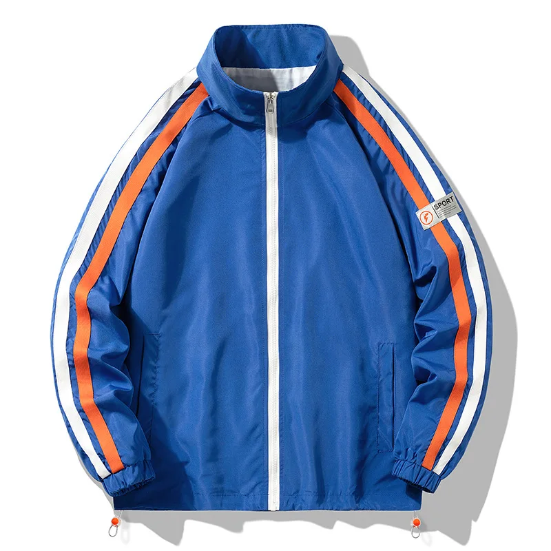 

2022 Spring and Autumn New Men's Stand Collar Casual Jacket Loose Jacket Men's Top Clothes