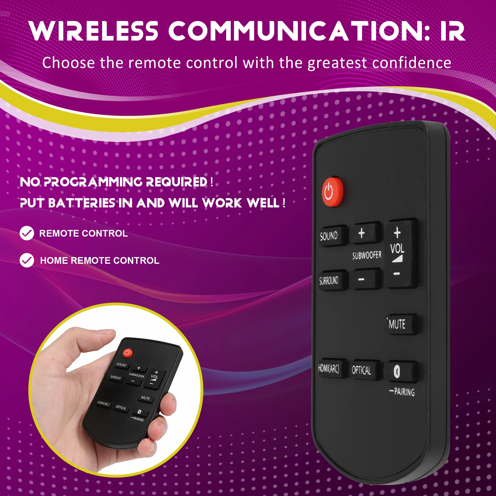 Пульт дистанционного управления N2QAYC 000115 Для Panasonic SU-HTB488 SC-HTB688EB-K SC-HTB688EGS Домашний