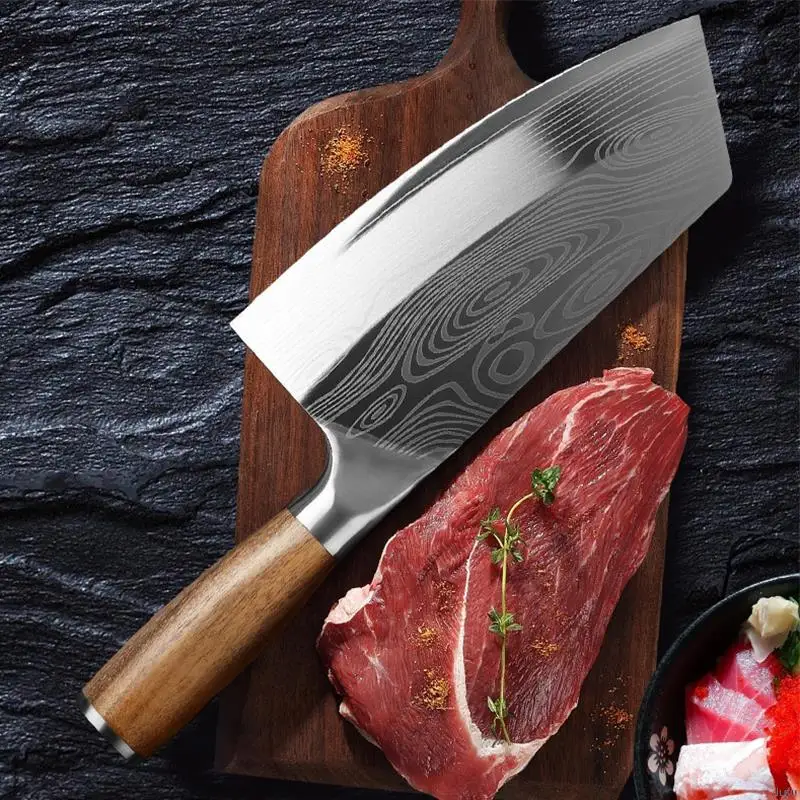Кухонный нож мясника 7 5 дюйма дамасский китайский шеф-нож из нержавеющей стали