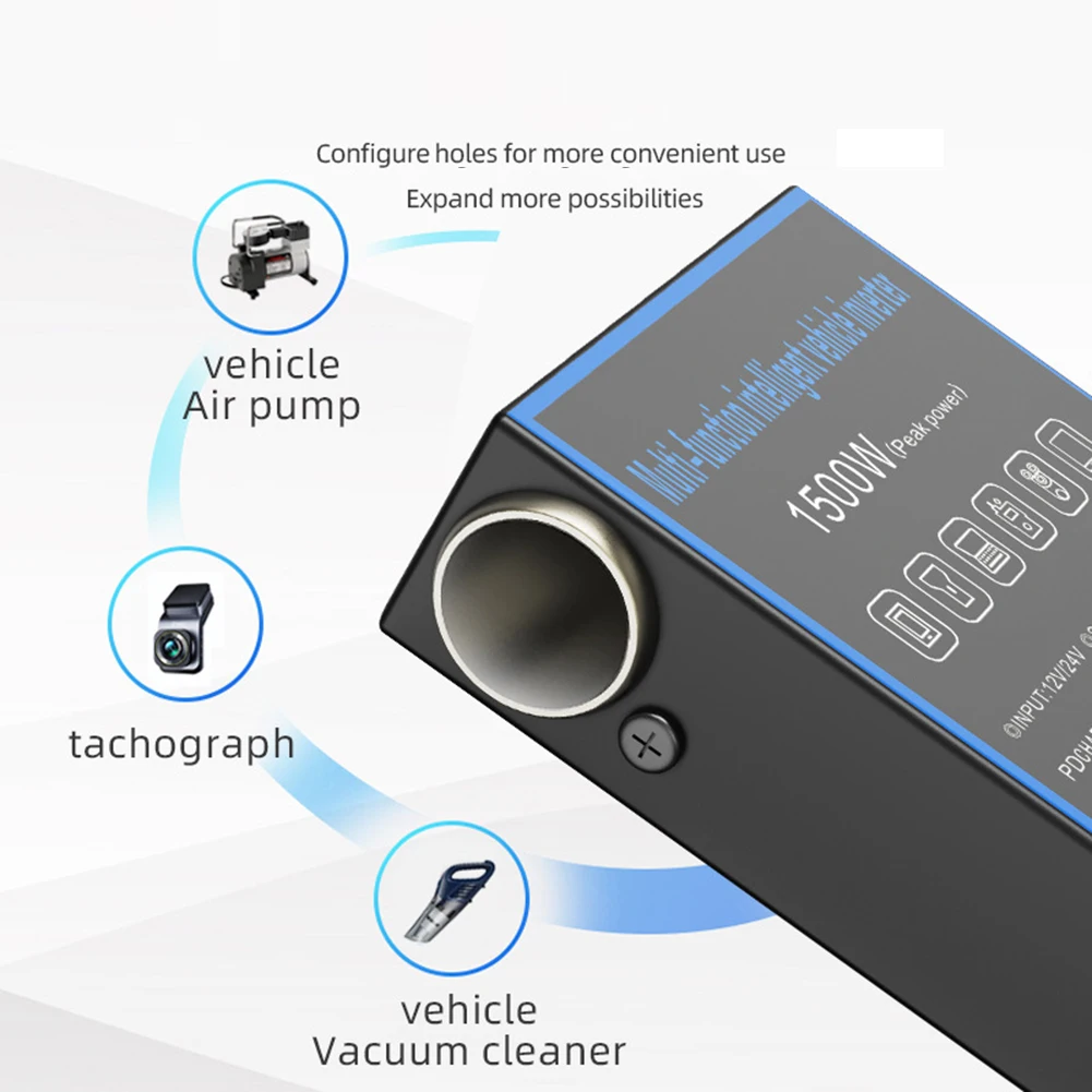 Преобразователь постоянного тока в переменный ток USB-разъем для зарядки дорожный