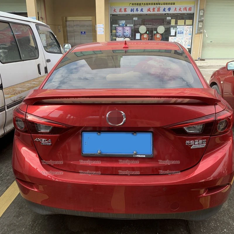 Неокрашенный задний спойлер из АБС-пластика для Mazda 3 Axela Sedan 4 door 2014 2015 2016 2017