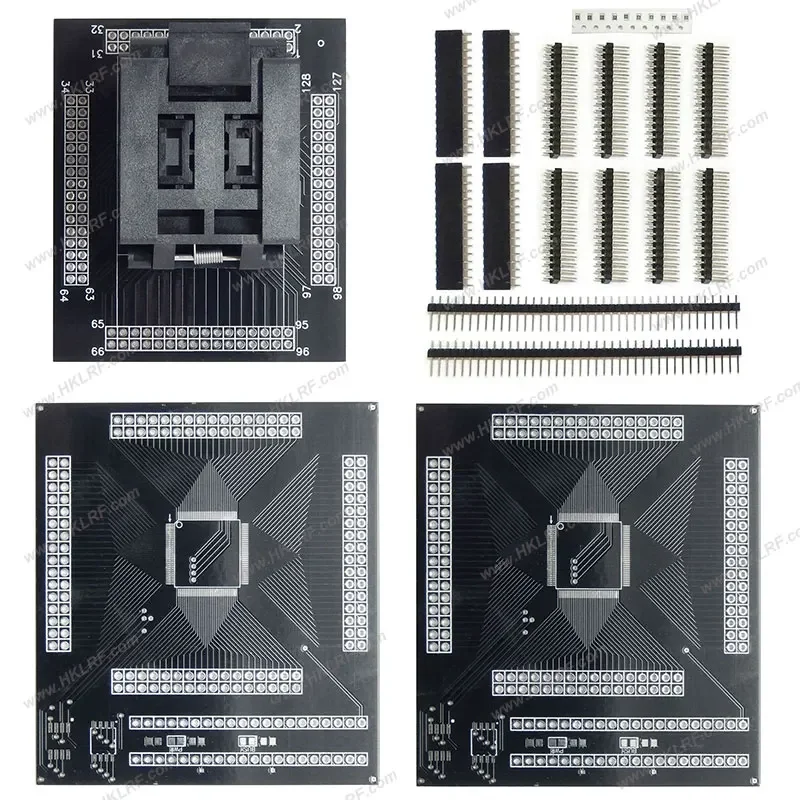 Фото 3-в-1 отладочная плата TQFP-128P QFP128 ZIF для программаторов ITE ENE Nuvoton EC Chip SVOD4 SVOD3 №3