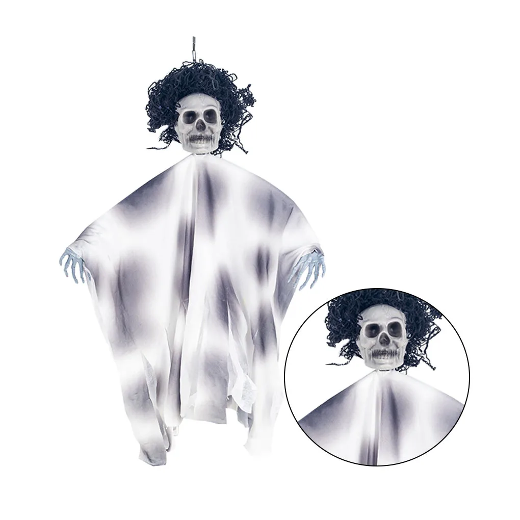 

Halloween Hanging Ghost Haunted House Decoration Horror Props Creepy Skeleton Hanging Halloween Pendant Home Door Bar Decoration