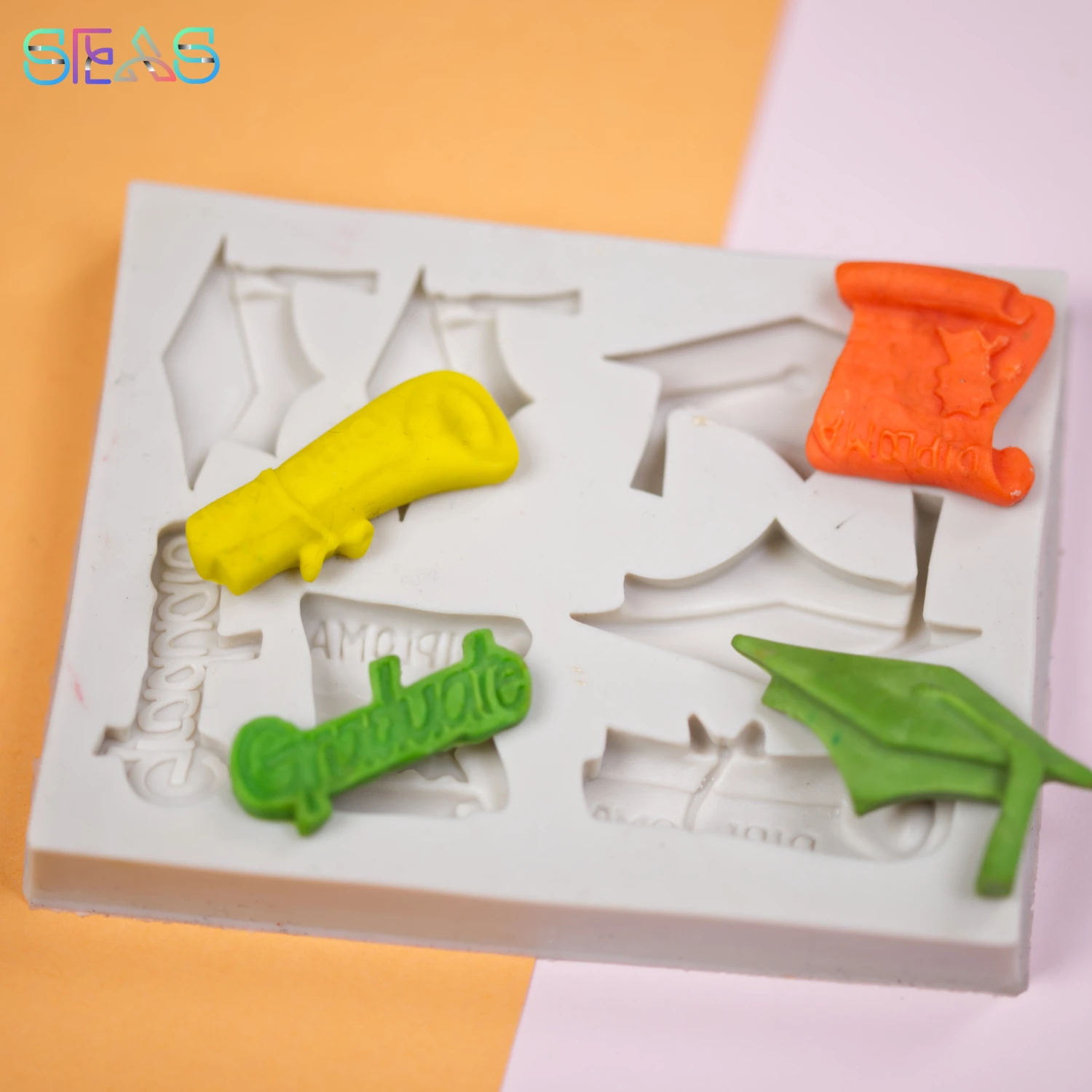 

Graduation Season Doctor Hat, Bow Tie and Other Shapes Cake Decoration Molds Chocolate Biscuit Making Tools Baking Accessories