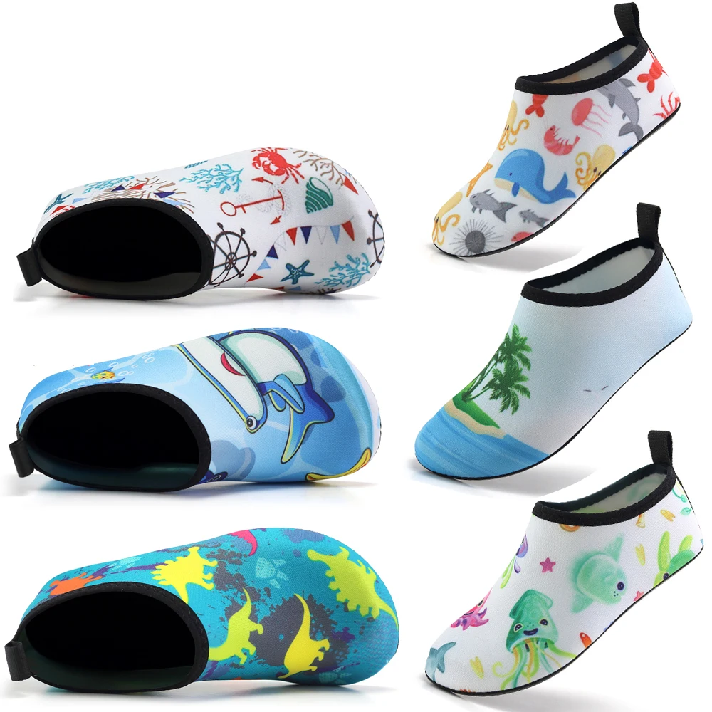 

Best Selling Children's Parent-Child Barefoot Quick-Drying Water Shoes Yoga Socks Diving Wading Shoes Beach Swimming Shoes 20-35