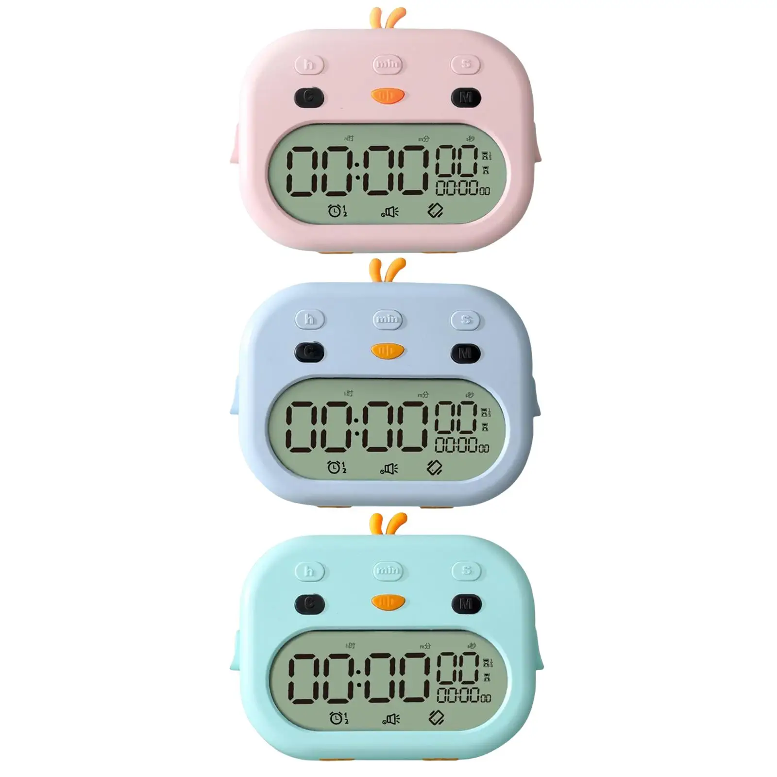 

Digital Timer Clock Sleep Timer Time Management Dual Alarm Cute for Games