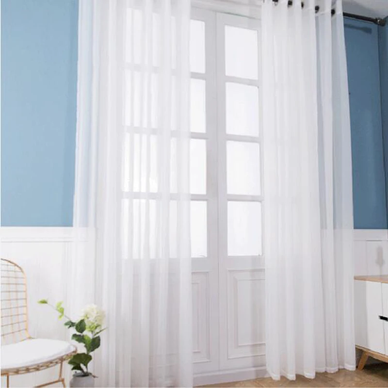 

Прозрачные тюлевые шторы Rideaux из полиэстера и хлопка