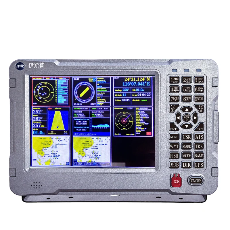 

10" Marine Underwater GPS BDS Combo Fish Finder Navigation Depth Fish Finder