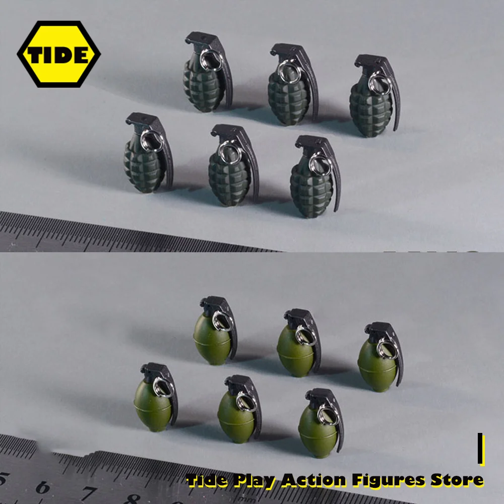 

6pcs/set ZYTOYS 1/6 Scale Grenade Model ZY2023 M26 ZY2024 MK2 1cm Soldier Accessories Fit 12'' Action Figure Body Dolls