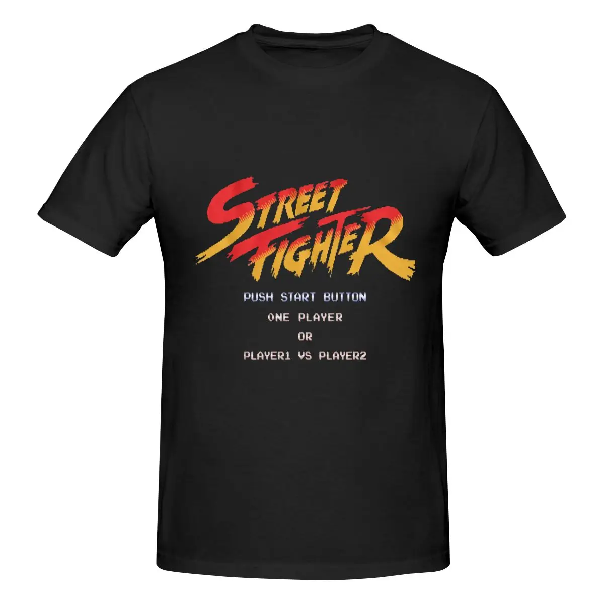

Street Fighter Start Screen Player 2023 New Fashion Tops T Shirt Graphic Print Washed Harajuku Vintage Oversized