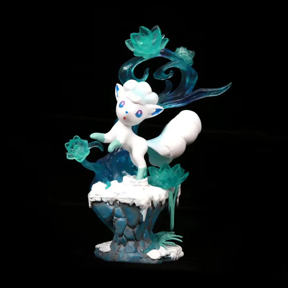 

Pokemon Ice Six-tailed/fire Six-tailed Pokémon Elf Gk Kawaii Figure Statue Collectible Model Exquisite Ornament Birthday Gifts