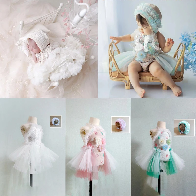 Accesorios De fotografía Para recién nacido, traje De encaje, vestido, mono, Accesorios...